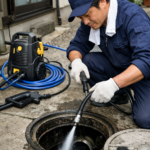 お知らせコラム　高圧洗浄　　汚水桝