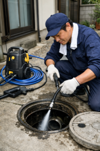 お知らせコラム 高圧洗浄 汚水桝